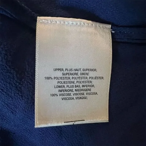 Akemi + Kin Anthropologie Women's XS Blue Pleated Tassel Tank Top Sleeveless - Picture 6 of 7